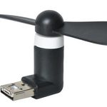 Hordozható micro USB ventilátor fotó
