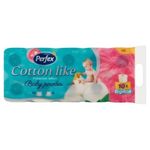 Toalettpapír Perfex Cotton Like 3 réteg 10 tekercs Baby fotó