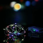 10m-es microLED elemes karácsonyi fényfüzér, 100LED-es, színes fotó