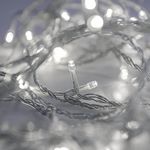 Crystalline toldható LED fényfüzér, 4 m, 50 db HIDEG FEHÉR LED, átlátszó kábel fotó