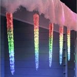 Jégcsap fényfüzér, 8x50cm, 8 részes, színes fotó