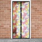 Szúnyogháló függöny ajtóra -mágneses- 100 x 210 cm - színes pillangós fotó