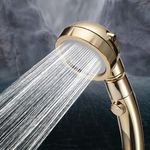 Zuhanyfej, zuhanyrózsa 3 üzemmóddal - arany színű fotó