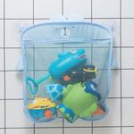 Fürdőszoba tároló játékoknak - kék fotó