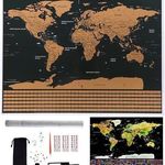 Kaparós világtérkép, kiváló ajándékötlet, 82x59 cm fotó