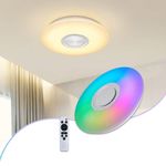 Bluetooth-os RGBW színes távirányítós mennyezeti lámpa hangszórókkal fotó