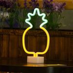 Elmes asztali dekor LED lámpa, ananász fotó