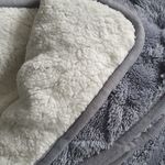 Luxus 2 rétegű ágytakaró/pléd 200x230cm - szürke - MS-952 fotó