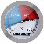 Kaminer rozsdamentes BBG grill hőmérő fotó