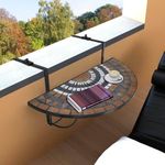 Lehajtható balkon asztal - barna fotó