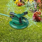 Forgókaros kerti vízpermetező, öntözőlocsoló, sprinkler - zöld fotó