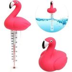 Flamingó alakú vízhőmérséklet mérő medencéhez fotó