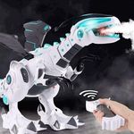 Élethű távirányítós robot dinoszaurusz füst + fény effektekkel, 50 cm fotó