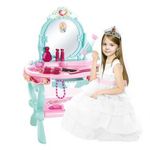 Játék fésülködő asztal, kék-rózsaszín fotó