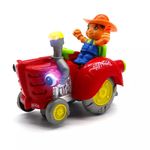 Zenélő és világító traktoros figura hintázó-döcögő mozgással fotó