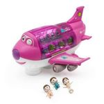 Játék repülő kivehető utasokkal, fény, hangokkal, rózsaszín fotó