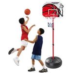Állítható kosárlabda palánk labdával, pumpával fotó