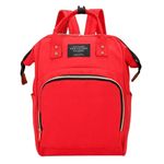 Pelenkázótáska, pelenkázó hátizsák, baba táska, piros fotó