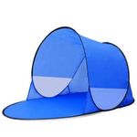 Egyszerűen felállítható Pop Up strandsátor kék színben fotó