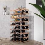 Fa bortartó állvány 40 palackhoz fotó