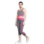 Jóga Fitness Wear karcsúsító sportruházat - pink-szürke fotó
