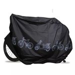 Vízálló kerékpár takaró ponyva (200 × 110 cm), fekete színben fotó