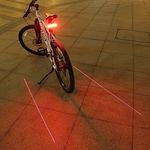 Kerékpár lámpa, bicikli lámpa, lézeres hátsó lámpa fotó