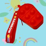 Mini POP-IT trend táska, pénztárca + kulcstartó, több színben fotó