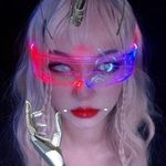 Robo party RGB LED szemüveg fotó