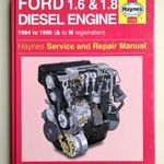 Ford 1.6 és 1.8 dízelmotor javítási könyv (1984-1996) Haynes fotó