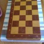 hiánytalan retró Fa sakktábla eladó fotó