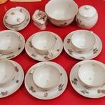 Herendi teás és kávéskészlet 6db és ajándék Hollóházi porcelánok fotó
