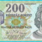 200 forint 2007 FD alacsony UNC RITKA! fotó