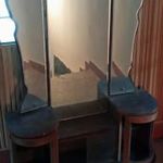 Art deco tükrös fésülködő szekrény, 168 cm fotó