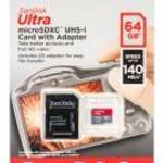 SanDisk Ultra 64 GB MicroSDXC UHS-I Class 10 memóriakártya fotó