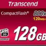 Transcend TS128GCF800 128GB, 800x, MLC NAND, Compact Flash memóriakártya fotó