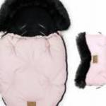 Classic Rózsaszín-Fekete két részes bundazsák szett fotó