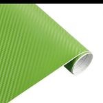 Karbon fólia, autófólia (127 x 15 cm) - zöld fotó