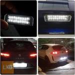 2 x 18 LED rendszámtábla világítás Seat Altea Exeo Ibiza 6J Leon 1P fotó
