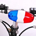 Kerékpár sziréna, lámpa (6 fénymód, 4 hangmód) fotó