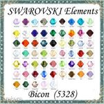 Swarovski kristály gyöngy: SWGY5328-4 bicon 4mm-es több színben 24db / csomag fotó