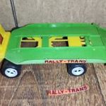 RETRO játék - TRÉLER teherautó , műanyag trafik játék - RALLY-TRANS fotó