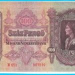 100 pengő 1930 vágáshibás, ívszéles UNC RITKA! fotó