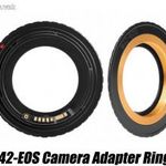 Canon EOS EF / EFS - M42 fém bajonett átalakító adapter + AF chip fotó