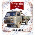 Veterán autós poháralátét - UAZ 452 platós fotó