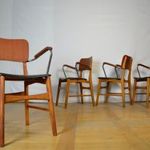 4db retro dán karfás székek mid-century székek fotó