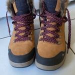 Quechua sárga bakancs, bélelt téli cipő, túracipő 39-40-es fotó