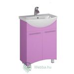 Fürdőszobai bútor mosdókagylóhoz, Martplast Reflex 600, ajtóval, lila, 56 x 34 x 85 cm fotó