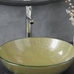 vidaXL edzett üveg mosdókagyló csapteleppel és leeresztőszeleppel fotó