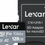 Lexar Professional 1066x 128 GB MicroSDXC UHS-I Class 10 memóriakártya fotó